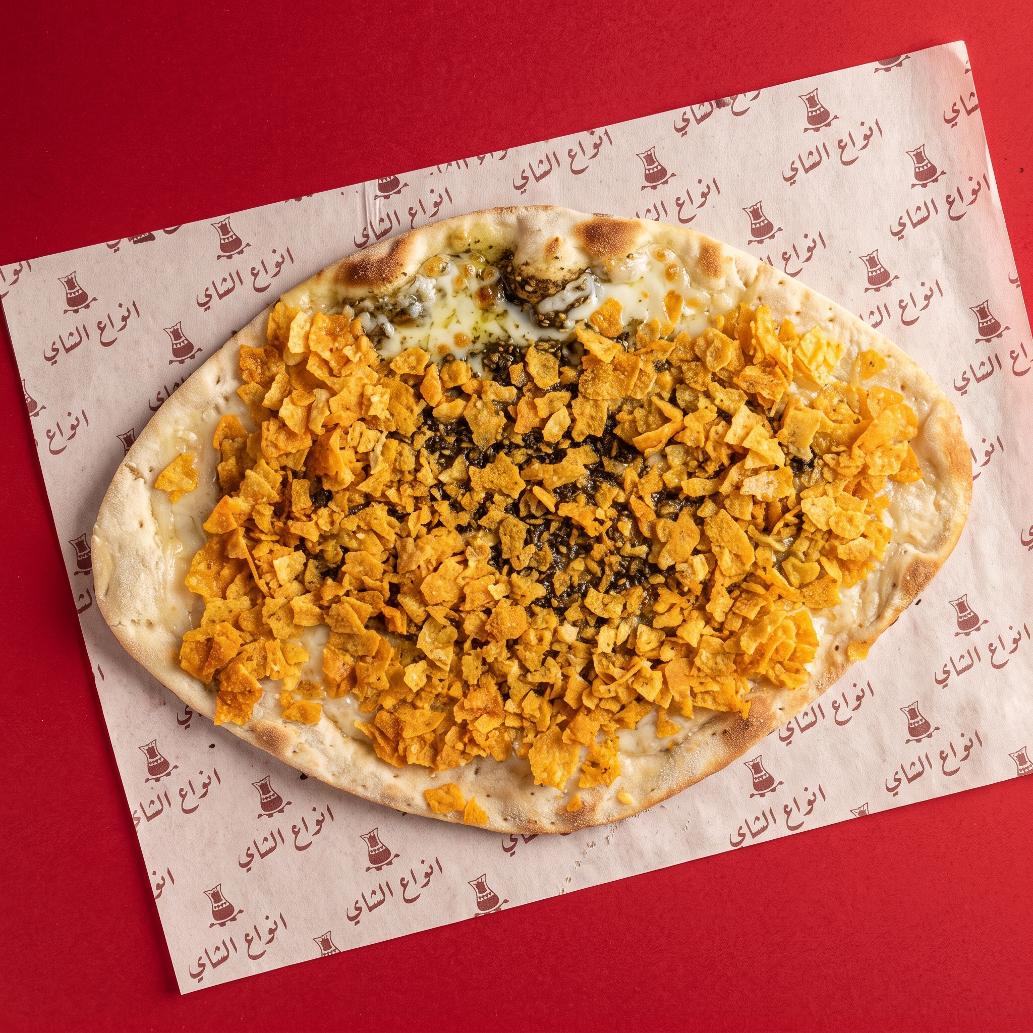 Manakish Cheese , Zatar & Chips Oman Large